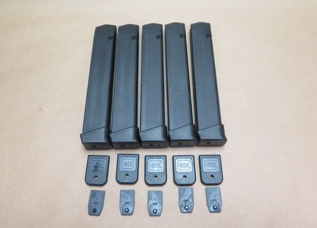 Glock Factory 31 Rd Mags Made in Austria W/2 Rd Extensions