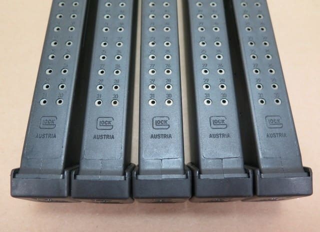 Glock Factory 31 Rd Mags Made in Austria W/2 Rd Extensions — image 3