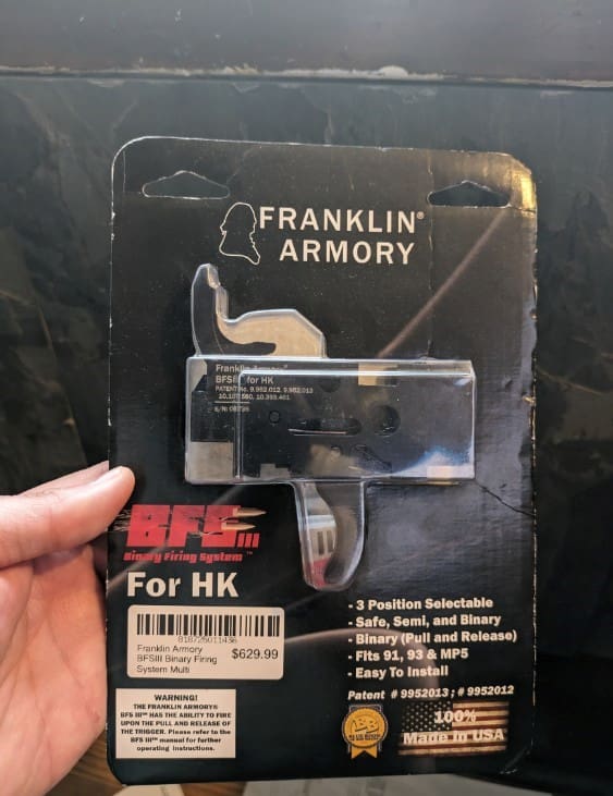 Hk mp5 ap5 Binary BFSIII-C1 Franklin Armory