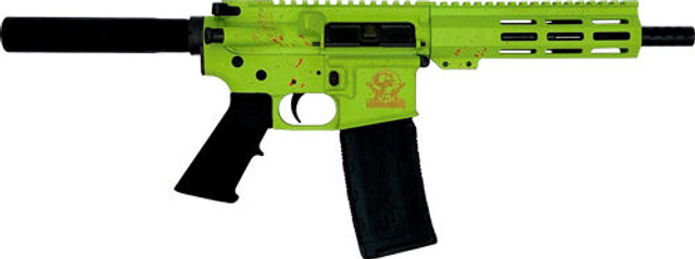 AR15 Pistol 223’5.56 7.5″ Barrel Nitride Zombie Splatter 30rd